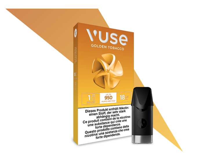 Vuse PRO Pods Golden Tobacco 18mg