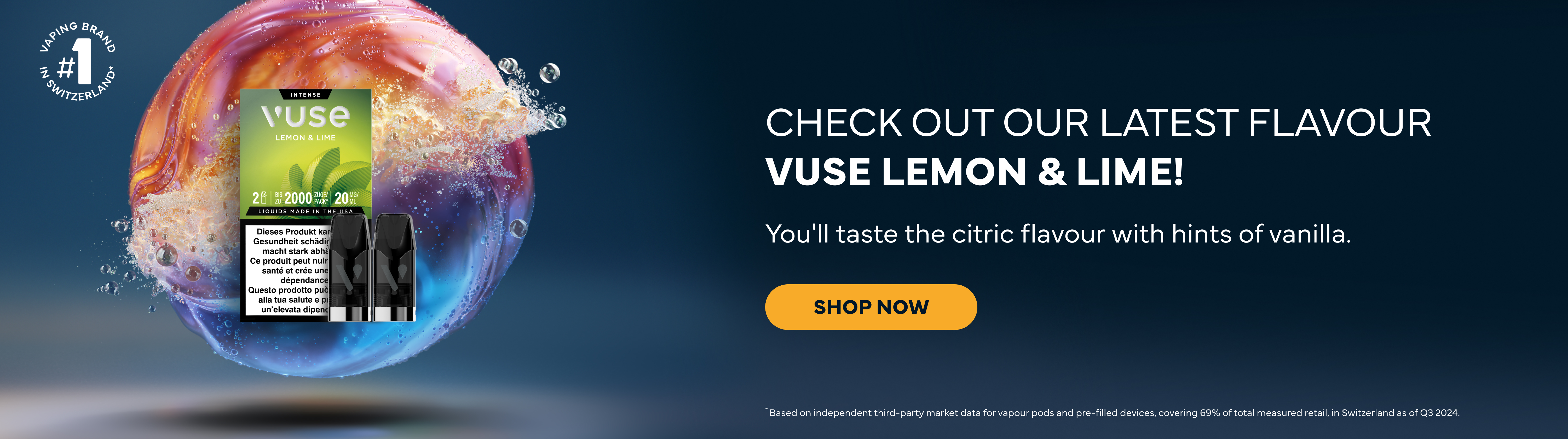Vuse Lemon Lime Desktop banner 