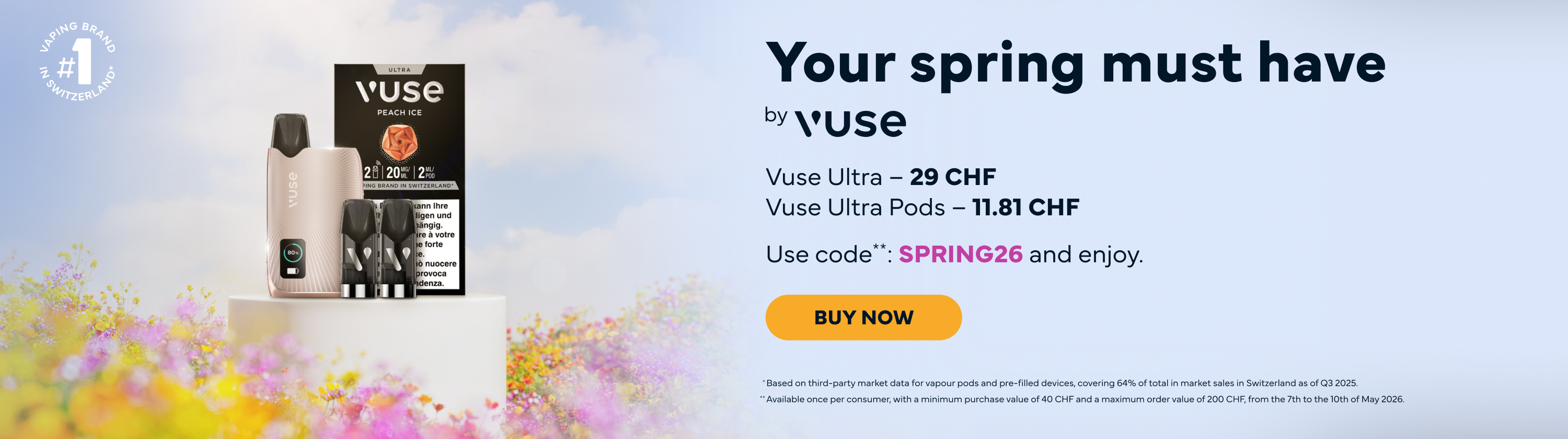 Vuse Spring Banner Desktop