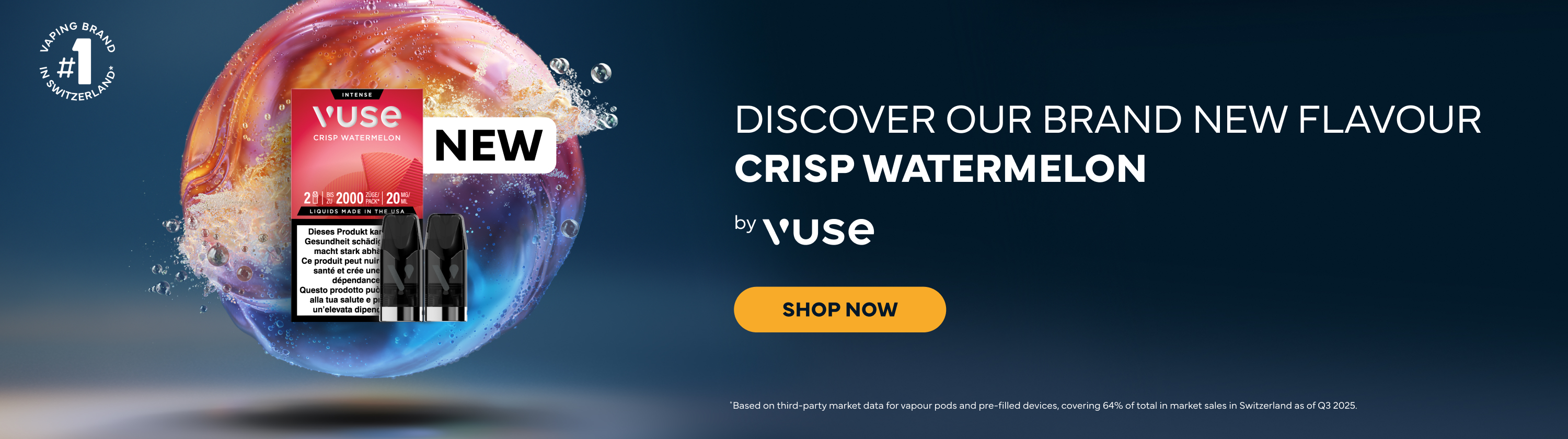 Vuse Crisp Watermelon Desktop Banner