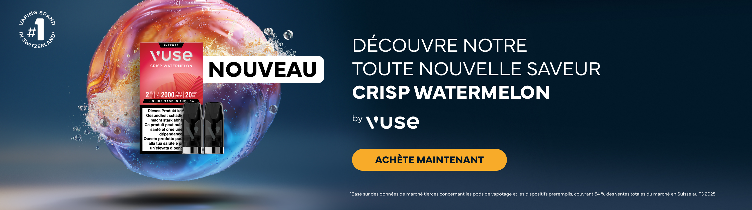 Vuse Crisp Watermelon Desktop Banner